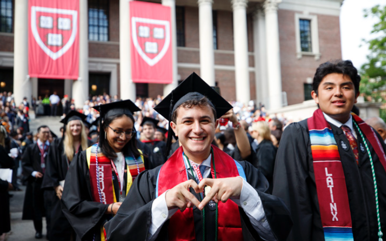 students at commencement